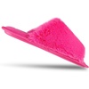 image:imageJessica Simpson Womens Plush Faux Fur Fuzzy Slide on Open Toe Slipper with Memory FoamNeon Pink
