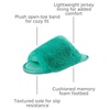 image:imageJessica Simpson Womens Plush Faux Fur Fuzzy Slide on Open Toe Slipper with Memory FoamSea Green