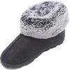 image:imageJessica Simpson Womens and Girls Microsuede Super Soft Bootie Slippers with Indoor Outdoor Sole Mommy amp Me Set OptionsBlack