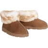 image:imageJessica Simpson Womens and Girls Microsuede Super Soft Bootie Slippers with Indoor Outdoor Sole Mommy amp Me Set OptionsCinnamon