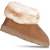 image:imageJessica Simpson Womens and Girls Microsuede Super Soft Bootie Slippers with Indoor Outdoor Sole Mommy amp Me Set OptionsCinnamon