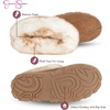 image:imageJessica Simpson Womens and Girls Microsuede Super Soft Bootie Slippers with Indoor Outdoor Sole Mommy amp Me Set OptionsCinnamon