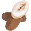 image:imageJessica Simpson Womens and Girls Microsuede Super Soft Bootie Slippers with Indoor Outdoor Sole Mommy amp Me Set OptionsCinnamon