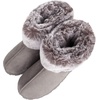 image:imageJessica Simpson Womens and Girls Microsuede Super Soft Bootie Slippers with Indoor Outdoor Sole Mommy amp Me Set OptionsGrey