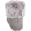 image:imageJessica Simpson Womens and Girls Microsuede Super Soft Bootie Slippers with Indoor Outdoor Sole Mommy amp Me Set OptionsGrey