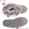 image:imageJessica Simpson Womens and Girls Microsuede Super Soft Bootie Slippers with Indoor Outdoor Sole Mommy amp Me Set OptionsGrey