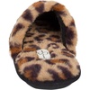 image:imageJessica Simpson womens Comfy Faux Fur House Slipper Scuff Memory Foam Slip on Antiskid SoleSlipperBlackLeopard