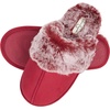 image:imageJessica Simpson womens Comfy Faux Fur House Slipper Scuff Memory Foam Slip on Antiskid SoleSlipperBurgundy