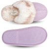 image:imageJessica Simpson womens Comfy Faux Fur House Slipper Scuff Memory Foam Slip on Antiskid SoleSlipperLilac