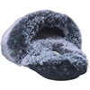 image:imageJessica Simpson womens Comfy Faux Fur House Slipper Scuff Memory Foam Slip on Antiskid SoleSlipperNavy