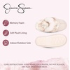 image:imageJessica Simpson womens Comfy Faux Fur House Slipper Scuff Memory Foam Slip on Antiskid SoleSlipperPink