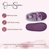 image:imageJessica Simpson womens Comfy Faux Fur House Slipper Scuff Memory Foam Slip on Antiskid SoleSlipperPurple