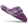 image:imageJessica Simpson womens Comfy Faux Fur House Slipper Scuff Memory Foam Slip on Antiskid SoleSlipperPurple