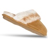 image:imageJessica Simpson womens Comfy Faux Fur House Slipper Scuff Memory Foam Slip on Antiskid SoleSlipperTan