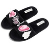 image:imageJessica Simpson womens Slideon Open Toe Slippers With Removable PatchesBlack