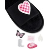 image:imageJessica Simpson womens Slideon Open Toe Slippers With Removable PatchesBlack