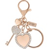 image:imageJessica Simpson Turquoise or Pave Crystal Bag Charm Keychain for WomenGold Heart Key