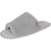 image:imageJessica Simpson Womens Plush Faux Fur Fuzzy Slide on Open Toe Slipper with Memory FoamGrey
