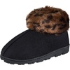 image:imageJessica Simpson Womens and Girls Microsuede Super Soft Bootie Slippers with Indoor Outdoor Sole Mommy amp Me Set OptionsLeopard