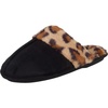 image:imageJessica Simpson womens Comfy Faux Fur House Slipper Scuff Memory Foam Slip on Antiskid SoleSlipperBlackLeopard