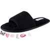 image:imageJessica Simpson womens Slideon Open Toe Slippers With Removable PatchesBlack