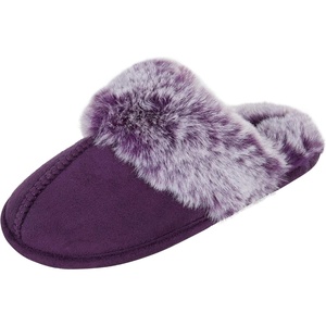 image:imageJessica Simpson Girls Comfy Slippers  Cute Faux Fur Slipon Shoes Memory Foam House SlipperPurple