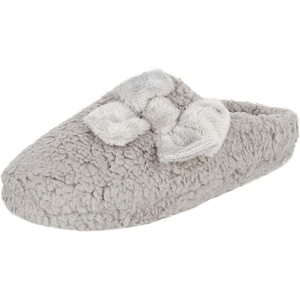 image:imageJessica Simpson Girls Plush Marshmallow Slide on House Slipper Clog With Memory FoamGrey