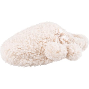image:imageJessica Simpson Girls Plush Marshmallow Slide on House Slipper Clog With Memory FoamIvory Pom