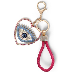 image:imageJessica Simpson Turquoise or Pave Crystal Bag Charm Keychain for WomenMulti Evil Eye