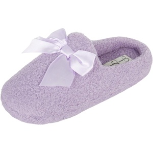 image:imageJessica Simpson UnisexChild Plush Marshmallow Slide on House Slipper Clog with Memory FoamLilac