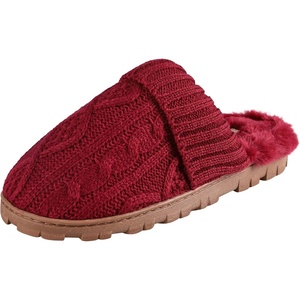 image:imageJessica Simpson Womens SlipperBurgundy Knit