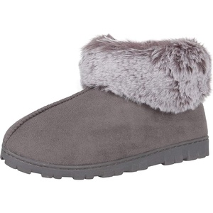 image:imageJessica Simpson Womens and Girls Microsuede Super Soft Bootie Slippers with Indoor Outdoor Sole Mommy amp Me Set OptionsGrey
