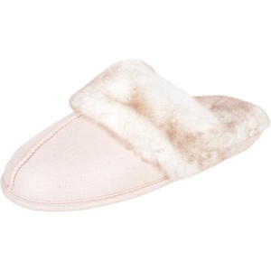 image:imageJessica Simpson womens Comfy Faux Fur House Slipper Scuff Memory Foam Slip on Antiskid SoleSlipperPink