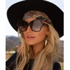 image:imageJessica Simpson Oval SunglassesBlue Tortoise FrameGradient BlueTinted Lens
