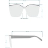 image:imageJessica Simpson Oversized Square SunglassesBlack White