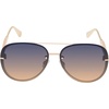 image:imageJessica Simpson Womens Classic Elegant and Metal Aviator Pilot Sunglasses UV400 ProtectionGold Nude