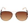 image:imageJessica Simpson Womens Classic Elegant and Metal Aviator Pilot Sunglasses UV400 ProtectionRosegold Tortoise