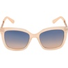 image:imageJessica Simpson Womens Flush Lens Metal Chic Refined Metal Elegant Cat Eye Sunglasses with UV400 ProtectionNude