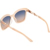 image:imageJessica Simpson Womens Flush Lens Metal Chic Refined Metal Elegant Cat Eye Sunglasses with UV400 ProtectionNude