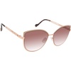 image:imageJessica Simpson Womens Flush Lens Metal Chic Refined Metal Elegant Cat Eye Sunglasses with UV400 ProtectionRose Gold  Rose