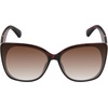 image:imageJessica Simpson Womens Jessica Simpson Flush Lens Cat Eye With Quilted Temple DetailTortoise