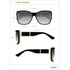 image:imageJessica Simpson Womens Jessica Simpson Flush Lens Cat Eye With Quilted Temple DetailTortoise