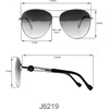 image:imageJessica Simpson Womens Metal Aviator Pilot SunglassesGold  Black