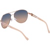 image:imageJessica Simpson Womens Metal Aviator Pilot SunglassesRose Gold  Nude