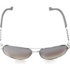 image:imageJessica Simpson Womens Metal Aviator Pilot SunglassesSilver  Grey