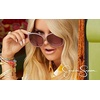 image:imageJessica Simpson Womens Oversized Square SunglassesBrown  Nude