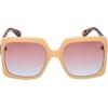 image:imageJessica Simpson Womens Oversized Square SunglassesNude  Tortoise