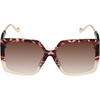 image:imageJessica Simpson Womens Oversized Square SunglassesTortoise Fade