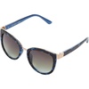 image:imageJessica Simpson Womens Flush Lens Metal Chic Refined Metal Elegant Cat Eye Sunglasses with UV400 ProtectionBlue Tortoise FrameBrownBlueTinted Lens