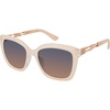 image:imageJessica Simpson Womens Flush Lens Metal Chic Refined Metal Elegant Cat Eye Sunglasses with UV400 ProtectionNude